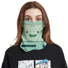 Adventure Time Bmo Beemo Green Face Covering Bandana (two Sides) by Bedest