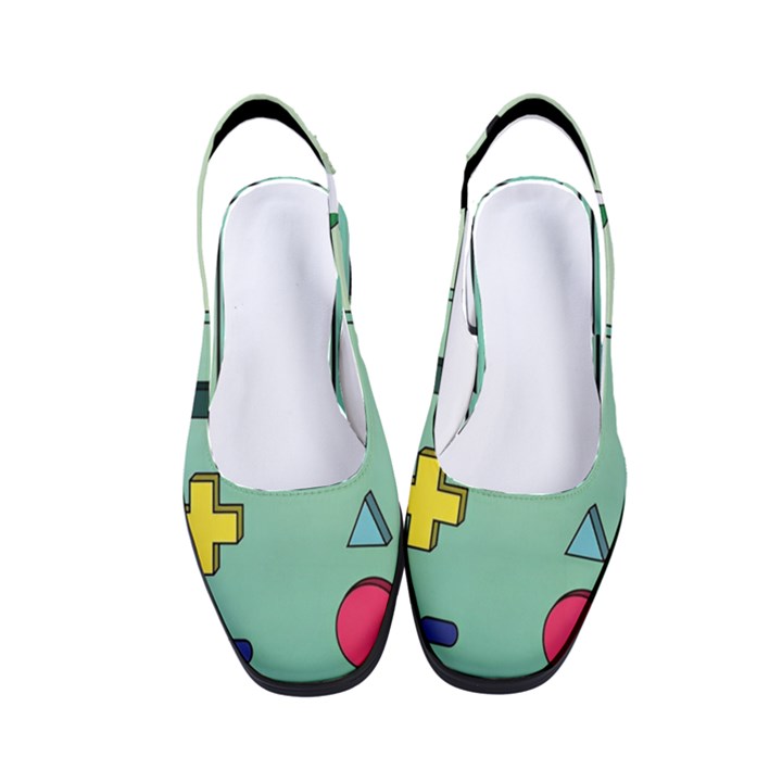 Adventure Time Bmo Beemo Green Women s Classic Slingback Heels