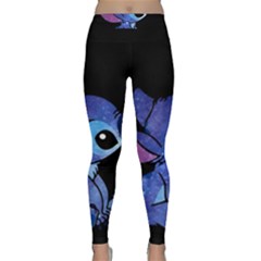 Stitch Love Cartoon Cute Space Classic Yoga Leggings by Bedest