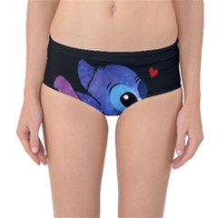 Stitch Love Cartoon Cute Space Mid-waist Bikini Bottoms by Bedest