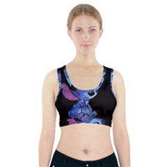 Stitch Love Cartoon Cute Space Sports Bra With Pocket by Bedest