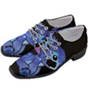 Stitch Love Cartoon Cute Space Women Heeled Oxford Shoes View2