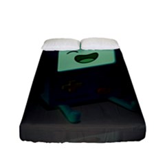 Bmo In Space  Adventure Time Beemo Cute Gameboy Fitted Sheet (full/ Double Size) by Bedest