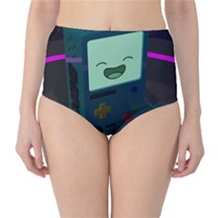 Bmo In Space  Adventure Time Beemo Cute Gameboy Classic High-waist Bikini Bottoms by Bedest