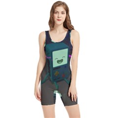 Bmo In Space  Adventure Time Beemo Cute Gameboy Women s Wrestling Singlet by Bedest