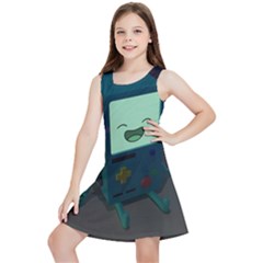 Bmo In Space  Adventure Time Beemo Cute Gameboy Kids  Lightweight Sleeveless Dress by Bedest