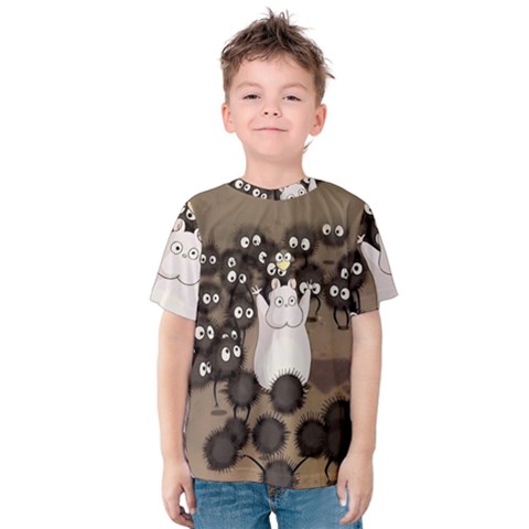 Cute Anime Scenery Artwork Fanart Kids  Cotton T-shirt by Bedest