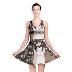 Cute Anime Scenery Artwork Fanart Reversible Skater Dress by Bedest