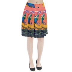 Finn And Jake Adventure Time Bmo Cartoon Pleated Skirt by Bedest