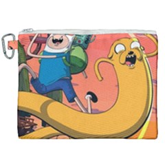 Finn And Jake Adventure Time Bmo Cartoon Canvas Cosmetic Bag (xxl)