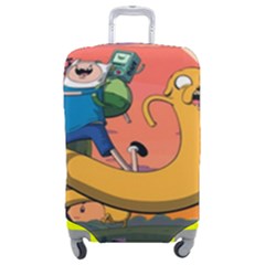 Finn And Jake Adventure Time Bmo Cartoon Luggage Cover (medium) by Bedest