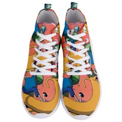 Finn And Jake Adventure Time Bmo Cartoon Men s Lightweight High Top Sneakers by Bedest