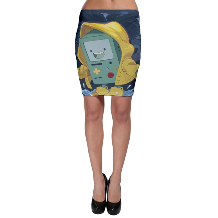 Cartoon Bmo Adventure Time Bodycon Skirt