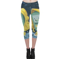 Cartoon Bmo Adventure Time Capri Leggings  by Bedest