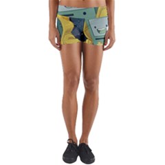 Cartoon Bmo Adventure Time Yoga Shorts by Bedest