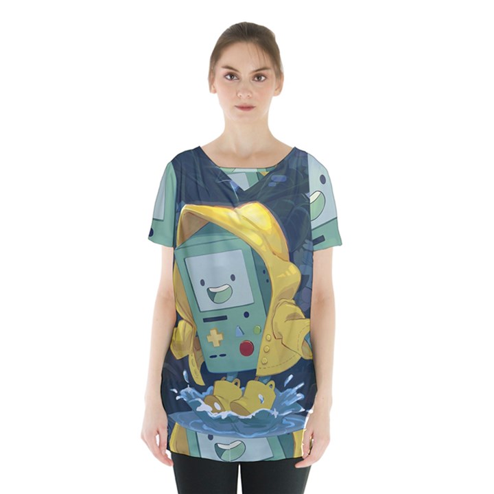 Cartoon Bmo Adventure Time Skirt Hem Sports Top