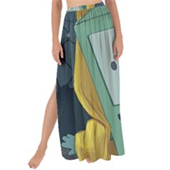 Cartoon Bmo Adventure Time Maxi Chiffon Tie-up Sarong by Bedest