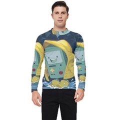 Cartoon Bmo Adventure Time Men s Long Sleeve Rash Guard by Bedest