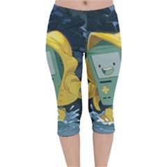 Cartoon Bmo Adventure Time Velvet Capri Leggings  by Bedest