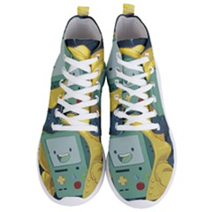 Cartoon Bmo Adventure Time Men s Lightweight High Top Sneakers by Bedest