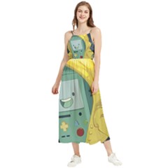 Cartoon Bmo Adventure Time Boho Sleeveless Summer Dress by Bedest