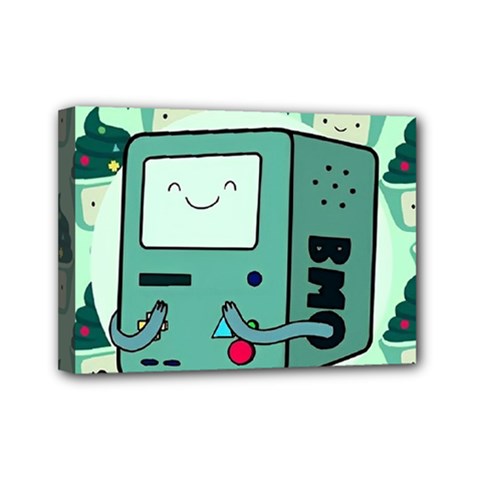 Adventure Time Bmo Mini Canvas 7  X 5  (stretched)