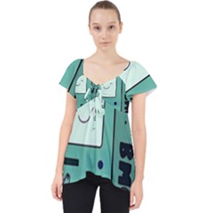 Adventure Time Bmo Lace Front Dolly Top by Bedest