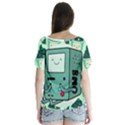 Adventure Time Bmo V-Neck Flutter Sleeve Top View2