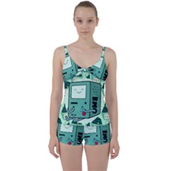 Adventure Time Bmo Tie Front Two Piece Tankini by Bedest