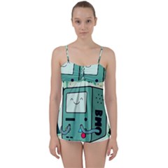 Adventure Time Bmo Babydoll Tankini Top by Bedest