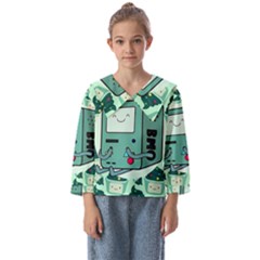 Adventure Time Bmo Kids  Sailor Shirt by Bedest