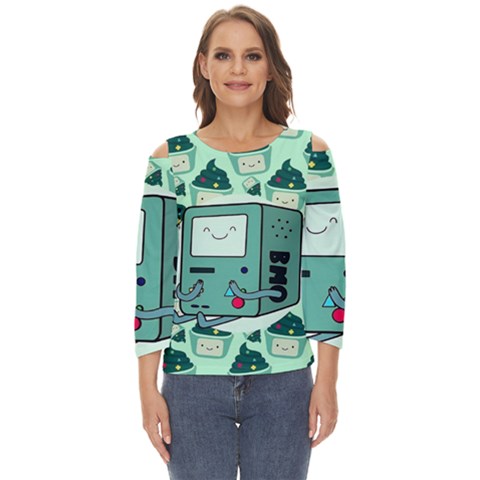 Adventure Time Bmo Cut Out Wide Sleeve Top by Bedest