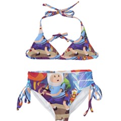 Cartoon Adventure Time Finn Princess Bubblegum Lumpy Space Kids  Classic Bikini Set by Bedest