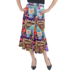 Cartoon Adventure Time Finn Princess Bubblegum Lumpy Space Midi Mermaid Skirt by Bedest