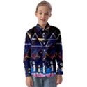 Trippy Kit Rick And Morty Galaxy Pink Floyd Kids  Long Sleeve Shirt View1