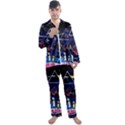 Trippy Kit Rick And Morty Galaxy Pink Floyd Men s Long Sleeve Satin Pajamas Set View1