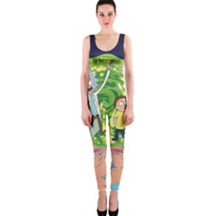 Rick And Morty Adventure Time Cartoon One Piece Catsuit by Bedest