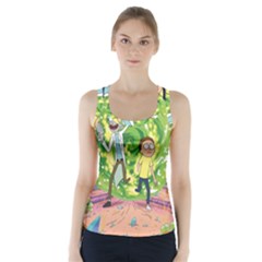 Rick And Morty Adventure Time Cartoon Racer Back Sports Top by Bedest