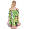 Rick And Morty Adventure Time Cartoon Cutout Spaghetti Strap Chiffon Dress View2