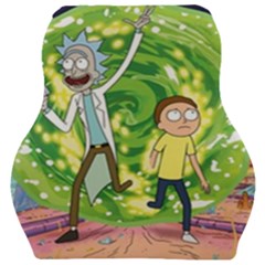 Rick And Morty Adventure Time Cartoon Car Seat Velour Cushion  by Bedest