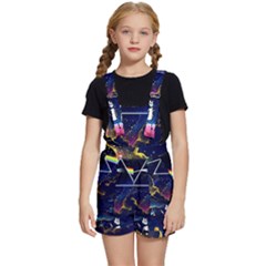 Trippy Kit Rick And Morty Galaxy Pink Floyd Kids  Short Overalls by Bedest