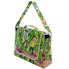 Rick And Morty Adventure Time Cartoon Box Up Messenger Bag by Bedest