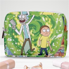 Rick And Morty Adventure Time Cartoon Make Up Pouch (medium) by Bedest