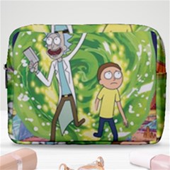 Rick And Morty Adventure Time Cartoon Make Up Pouch (large) by Bedest