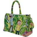 Rick And Morty Adventure Time Cartoon Duffel Travel Bag View1