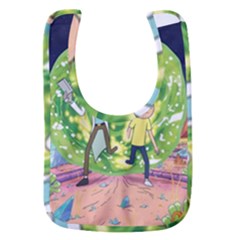 Rick And Morty Adventure Time Cartoon Baby Bib by Bedest