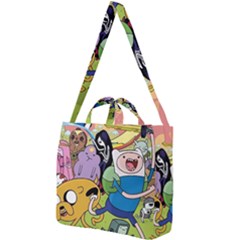 Adventure Time Finn  Jake Square Shoulder Tote Bag by Bedest