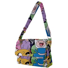 Adventure Time Finn  Jake Full Print Messenger Bag (l) by Bedest