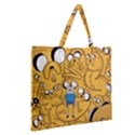 Adventure Time Finn Jake Cartoon Zipper Large Tote Bag View2