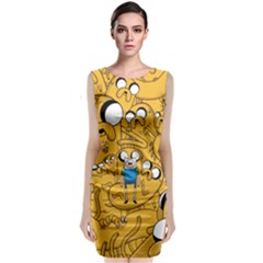 Adventure Time Finn Jake Cartoon Classic Sleeveless Midi Dress by Bedest